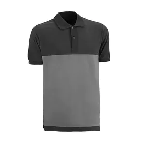 Polo - FXC68GK 3XL Flex - Colore: Grigio Mélange / Blu Navy - Maglietta a maniche corte con una composizione che offre equilibrio - Product Image 1