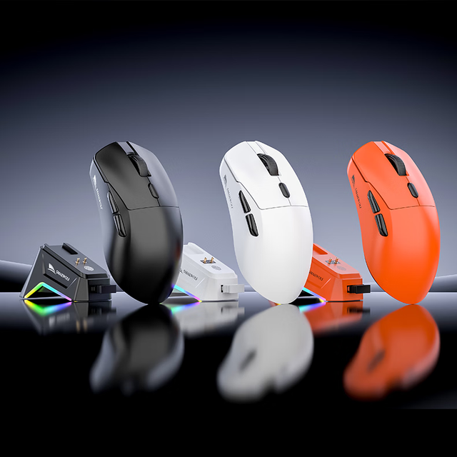 Tri Mode Wireless Optical Sensor Gaming Mouse RGB 2 4G USB Rechargeable Charging Dock Adjustable DPI 6 Levels PC Laptop