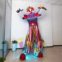 Guangzhou Enjoyment CE Nouveau LED Clown Robot Activité Fête Performance Vêtements Peut Émettre Mousse Atmosphère Active Props