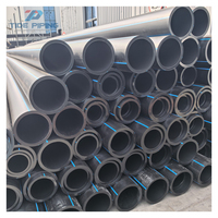 Tuyau d'alimentation en eau en HDPE, tube en polyéthylène PE, pipeline en plastique rond pour l'irrigation et le drainage
