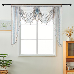 Châu Âu sang trọng trang trí nội thất nước gợn rèm cửa valance cho phòng khách - Product Image 1