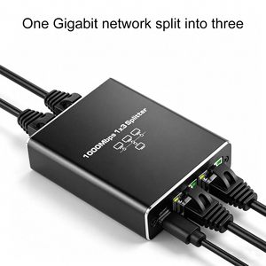Adaptador de Red Divisor de Internet RJ45 de 1 a 3 Puertos, 1000Mbps, OEM de Fábrica, Compatible con Cables Cat 5, Cat 6 y Cat 7 - Product Image 2