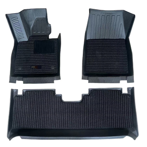 Lot De 5 Tapis De Sol Voiture Universels En PU - Imperméables, Antidérapants, Couleur Beige