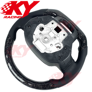 พวงมาลัยรถยนต์สไตล์สปอร์ตคาร์บอนไฟเบอร์แบบฟอร์จ LED สำหรับ Ford F150 XL XLT Raptor R ปี 2021-2026 - Product Image 3