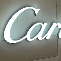 Letrero Luminoso LED Personalizado con Iluminación Frontal Brillante para Tiendas, Restaurantes y Comercios