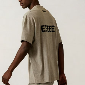 T-<span class=keywords><strong>shirt</strong></span> ESS pour <span class=keywords><strong>homme</strong></span>, coupe oversize, en coton épais, personnalisable, lourd, uni, à épaules tombantes - Product Image 6