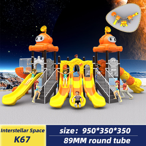 Tùy chỉnh sân chơi thương mại trượt, sân chơi ngoài trời cho trường học và kinh doanh trò chơi trẻ em - Product Image 2