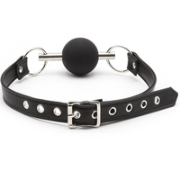 Jouets sexuels BDSM Ninghao pour couples, entraînement, dispositifs de retenue sexuelle, produits pour adultes, boucle à aiguille en cuir, boule buccale en silicone