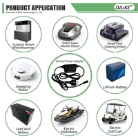 Chargeur de batterie universel multifonction Nulike, étanche IP67, 100V à 240V AC pour outils d'extérieur 6V à 48V