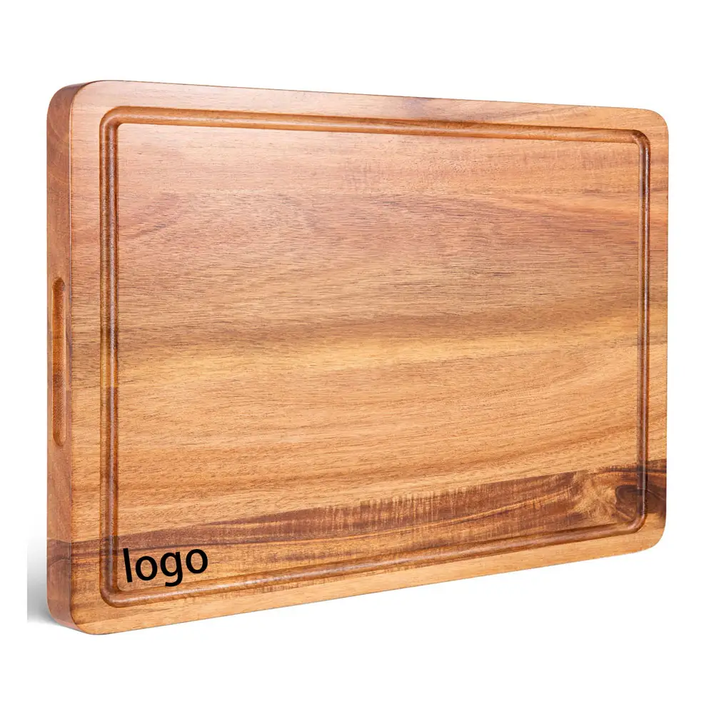 Factory customization Large teak cutting board Multipurpose Thick Acacia wood chopping cutting board wood