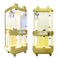 Machine à griffes de lapin mignonne entièrement transparente haut de gamme, très populaire |   Équipement de jeu commercial d'intérieur à monnayeur pour parcs d'attractions