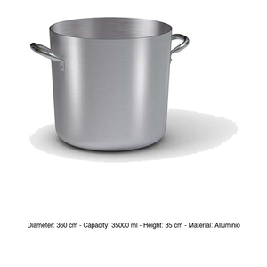 Olla de aluminio con 2 asas Ø 36 cm H 35 cm, 35 L Ballarini - Product Image 3