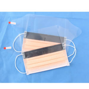Masker Wajah bedah sekali pakai <span class=keywords><strong>Guangzhou</strong></span> dengan Visor-ikat antisilau grosir untuk klinik - Product Image 2