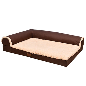 Wasserdichte Oxford-Stoff Haustiermatte Moderne Einfarbige Rechteckige Umweltfreundliche Warme Plüsch Rutschfeste Hundebett Abnehmbare Abdeckung für Alle - Product Image 4