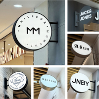 Enseigne LED personnalisée pour pharmacie, double face, boîte lumineuse extérieure pour publicité en magasin, affichage de logo éclairé