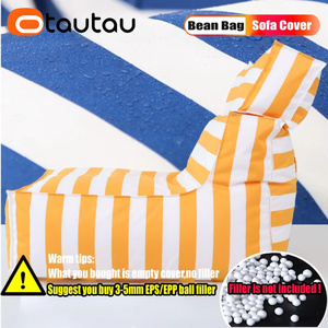 OTAUTAU Housse de <span class=keywords><strong>pouf</strong></span> chaise longue d'extérieur moderne en tissu, sans rembourrage, pour <span class=keywords><strong>piscine</strong></span>, salon, plage, jardin, canapé-lit, <span class=keywords><strong>pouf</strong></span> - Product Image 3