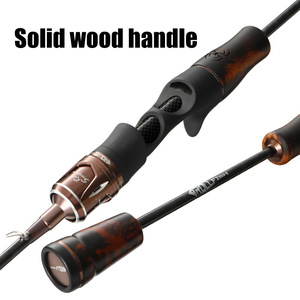 Caña de pescar de acción ultrarrápida de fibra de carbono con punta suave y sólida para pesca con señuelos en aguas dulces. - Product Image 4