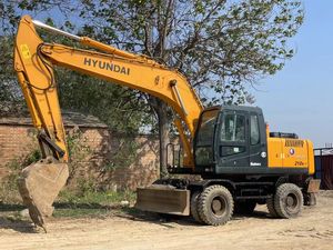 Excavadora de ruedas Original de segunda mano Hyundai usada en gran demanda 210W-7 Excavadora de ruedas de construcción de excavación grande y pesada - Product Image 4
