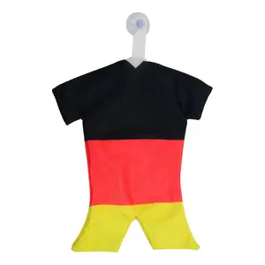 2024 ciondolo Mini jersey doppio lato per tifoso di calcio regalo piccolo ciondolo ventosa tazza di decorazione auto prodotti mini magliette