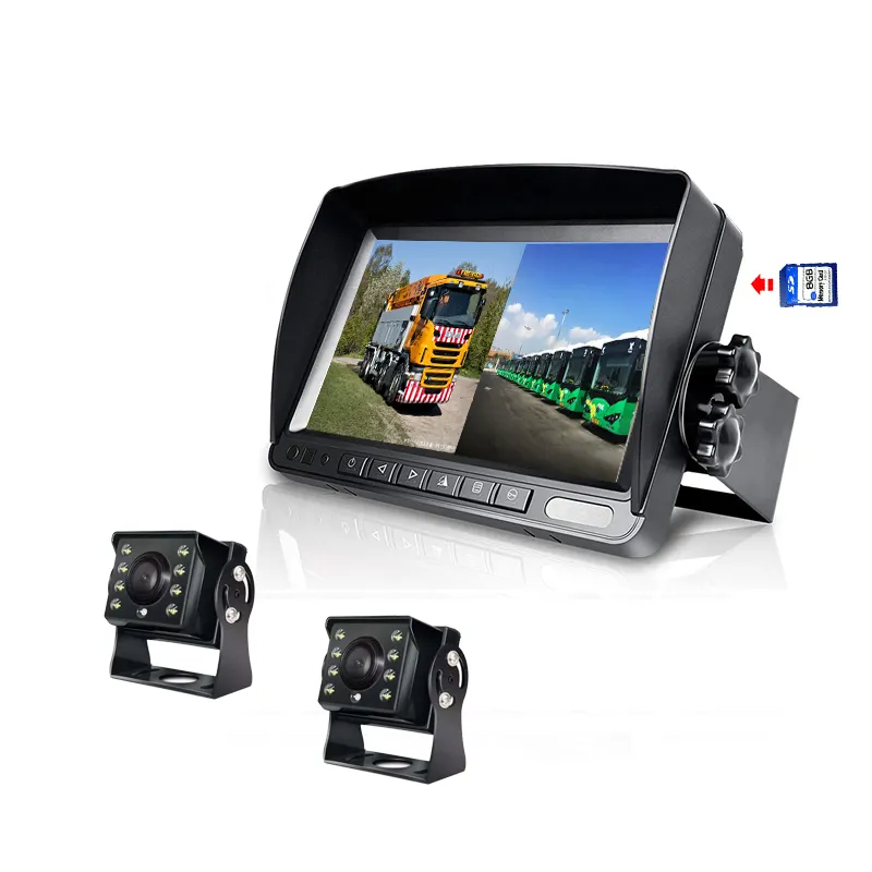 hot sell Bus Truck Mini Hidden Camera 7 Inch Car Rear View Mirror Monitor Camera System car monitor dash camera