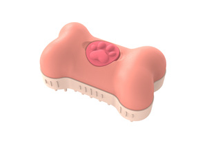 2025 nuevo diseño cepillo de baño de limpieza de mascotas en forma de hueso cepillo de masaje de depilación flotante de plástico para perros y gatos para uso transfronterizo - Product Image 6