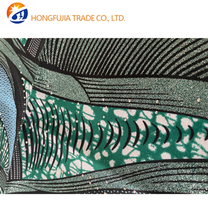 Tissu <span class=keywords><strong>pagne</strong></span> africain de bonne qualité en coton organza tissé, motif Ankara Batik, coloris doré, vert, bleu, <span class=keywords><strong>pour</strong></span> confection de vêtements <span class=keywords><strong>pour</strong></span> filles - Product Image 4