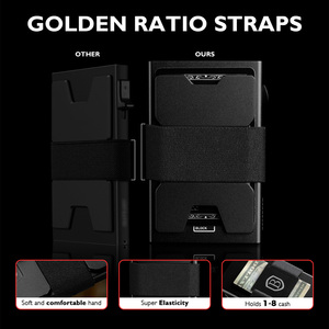 Başparmak fabrika Metal akıllı kart tutucu 12 kart ince RFID engelleme alüminyum erkekler cüzdan tasarımcı kart tutucu - Product Image 5