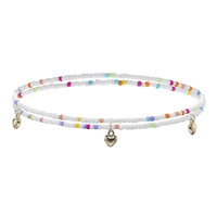 Vente en gros de perles colorées pour la taille élastique Bijoux pour le ventre et le corps Perles de rocaille fines Gland Bracelet Collier de cheville Chaîne de corps pour les vacances
