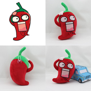 UYEAH OEM/ODM Pendentif en peluche personnalisé en forme de légumes et fruits (poivron, carotte), jouet en peluche doux et personnalisé en forme de plantes de dessin animé - Product Image 3