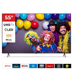 Televisor Inteligente de 55 Pulgadas, Televisor QLED Android 4K UHD de 65 Pulgadas, <span class=keywords><strong>Televisores</strong></span> Inteligentes de 75, 70, 85, 32, 43, 50 Pulgadas con WebOS, Vidaa y Google - Product Image 1