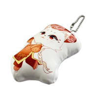Porte-clés en peluche Fabricant personnalisé Porte-clés en peluche avec oreiller en peluche Animaux en peluche personnalisés Jouets porte-clés