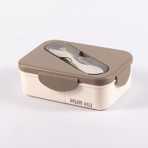 Xách tay leakproof nhựa Bento Hộp Ăn Trưa cho trẻ em lò vi sóng an toàn <span class=keywords><strong>3</strong></span> khoang ăn trưa <span class=keywords><strong>container</strong></span> với bộ đồ ăn - Product Image 6