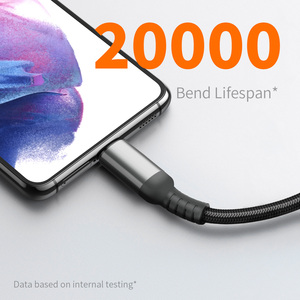 Bán buôn Đen Braid đầy đủ tương thích 6 Đồng 1.2m Cáp de donnees C loại máy tính xách tay máy tính nhanh sạc mới TPE PD 100W Cáp - Product Image 2