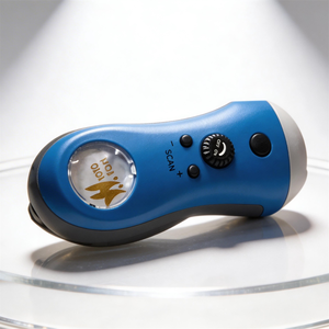 Hand Crank <b>Rechargeable</b> <b>LED</b> Flashlight with FM Radio 3 <b>LEDs</b> 1 Min Cranking for 15 Min Lighting 3.6V 40mAh Battery for Emergency - Product Image 1