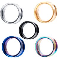 Surgical Steel Flesh Tunnels Earring Expander Stretcher Helix Piercing Gauge Body Jewelry Double Flared Ear Plug