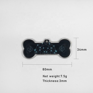 CAMAZ Tarjeta Cuántica de Energía para Mascotas, Colgante de Hueso para Perros, Tarjeta de Iones Negativos para el Cuidado de la Salud, Tarjeta de Terahercios para Collar - Product Image 3