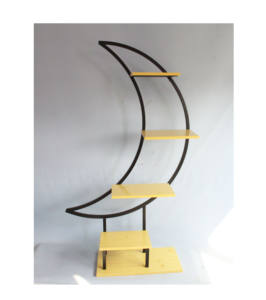 Scaffale per piante in metallo di grandi dimensioni con scaletta semicurva a forma di luna vaso di fiori per il giardino del Patio di casa <span class=keywords><strong>balcone</strong></span> - Product Image 2