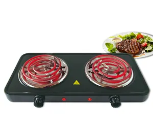 耐高温便携式茶双2线圈燃烧器烹饪顶部电暖炉烹饪用热板