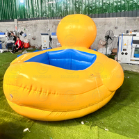 Bateau de canard en caoutchouc géant d'île gonflable flottante de l'eau à vendre