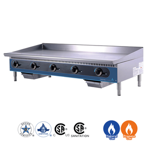 Профессиональный газовый гриль-плита из нержавеющей стали для ресторанов и кейтеринга - Product Image 6