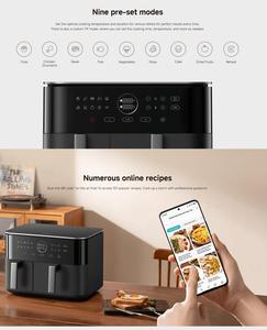 Freidora de Aire de Doble Zona Xiaomi de 10L, Horno Multifuncional para Hacer Papas Fritas, Horno Freidora de Aire de Gran Capacidad - Product Image 6