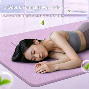 Alfombrilla de Yoga TPE Ecológica Personalizada al por Mayor, Barata, Impresa en Negro y Rojo, de los Mejores Fabricantes de Alfombrillas de Pilates - Product Image 2