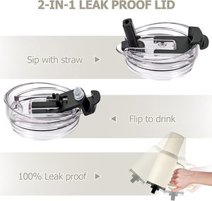 Mug de voyage isotherme 30oz pour <span class=keywords><strong>café</strong></span> glacé avec couvercle breveté, bouteille d'eau réutilisable en acier inoxydable avec poignée et paille - Product Image 5