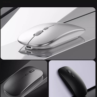 Souris portable mini ultra-fine rechargeable sans fil Bluetooth ergonomique 2,4 GHz verticale rechargeable sans fil
