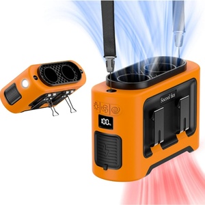 Socool 14500mAh Portable Mini Waist <b>Clip</b>-on Fan Multi-Function Quiet Cooling with Sos LED <b>Light</b> USB Car Application - Product Image 1