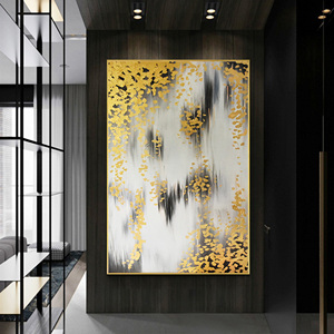 Bất dầu vải sơn trừu tượng S trên hiện đại vàng F trang trí nội thất - Product Image 6