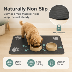 <span class=keywords><strong>Tappetino</strong></span> <span class=keywords><strong>per</strong></span> Alimentazione Animali in Silicone e Diatomite |   100% Impermeabile, 6 Misure, Grado Alimentare |   <span class=keywords><strong>Tappetino</strong></span> Antiscivolo ad Asciugatura Rapida <span class=keywords><strong>per</strong></span> Ciotole di <span class=keywords><strong>Cani</strong></span> e Gatti - Product Image 3