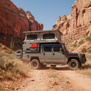 Camper 4x4 <span class=keywords><strong>tout</strong></span>-<span class=keywords><strong>terrain</strong></span> pour pick-up, idéal pour le voyage, <span class=keywords><strong>camping</strong></span>-<span class=keywords><strong>car</strong></span> RV conçu pour pick-up, avec toit rigide escamotable - Product Image 5