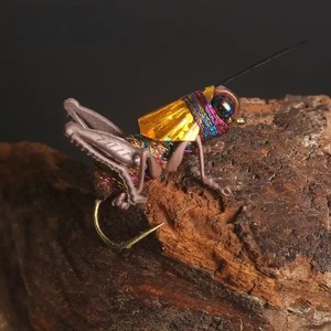 Mouches de grillon de 24 mm/0,59 g, mouches de pêche sèches, appâts insectes, leurres pour carpes, truites, muskies, matériel de montage de mouches, pêche à la mouche - Product Image 3