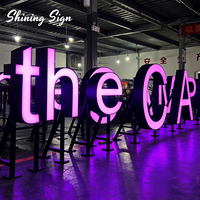 Letras Luminosas LED 3D Personalizadas de Acero Inoxidable y Acrílico para Exteriores, Tiendas Comerciales